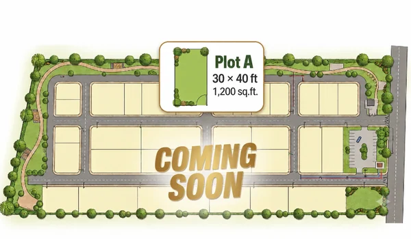 Garden Plot A plan of 1,200 sq.ft. (30 x 40) at Prestige Meesaganahalli, Devanahalli, North Bengaluru