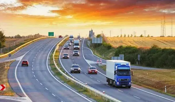 Highway corridor representing NH-44 and Bellary Road access from Prestige Meesaganahalli